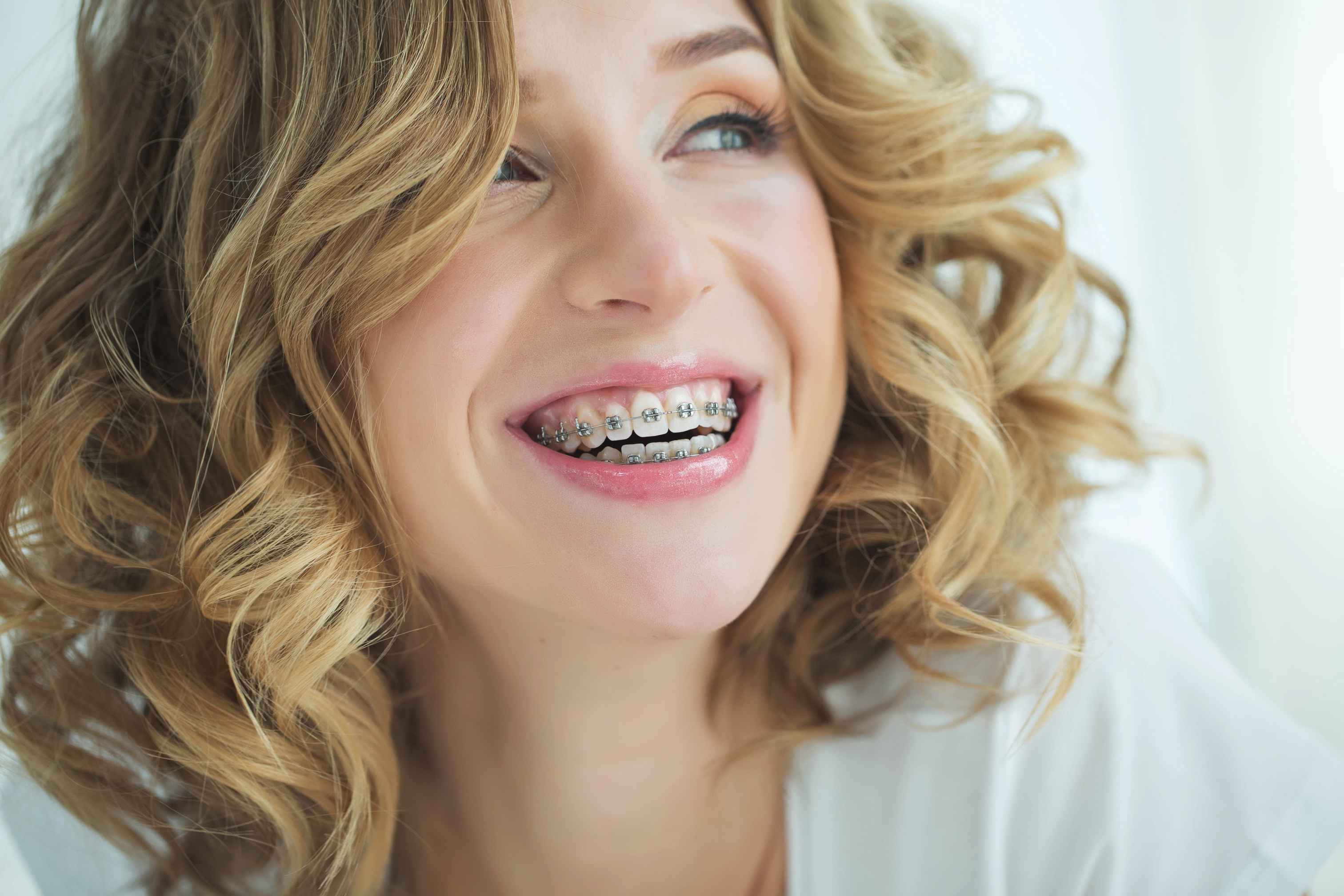 Woman in braces